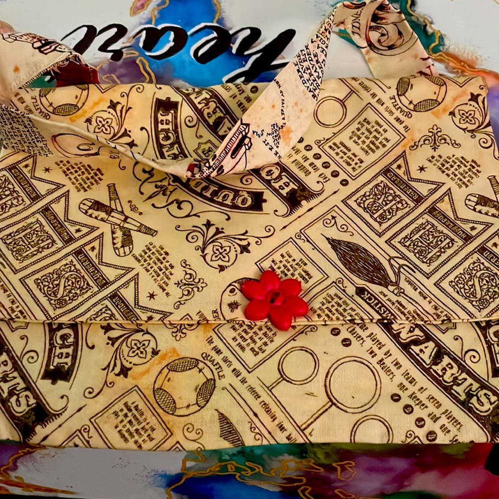 Harry Potter Quidditch’s at Hogwarts/Marauder’s map mini messenger purse for kid